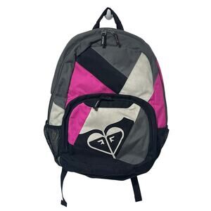 Roxy Backpack Pink White & Black “The Heart Of Surfing”
